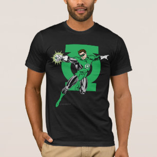 T-shirt Lanterne verte avec l'arrière - plan de logo