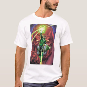 T-shirt Lanterne verte avec le courant de la couleur