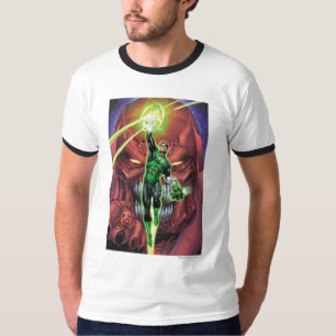 T-shirt Lanterne verte avec le courant de la couleur