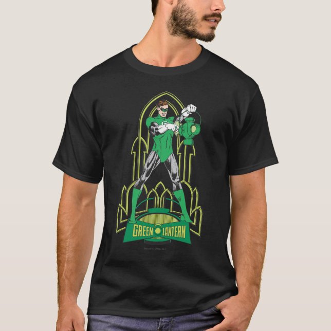 T-shirt Lanterne verte avec lettres (Devant)