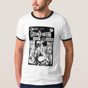 T-shirt Lanterne verte - Bande dessinée verte, noir et bla