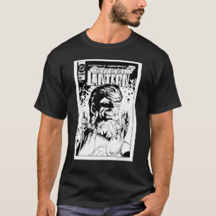 T-shirt Lanterne verte - beaucoup d'anneaux, noirs et