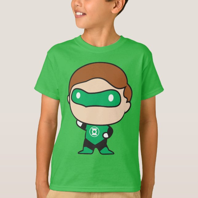 T-shirt Lanterne verte Chibi à deux côtés (Devant)
