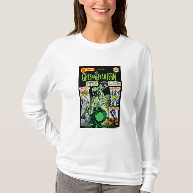 T-shirt Lanterne verte - Comic vert ombragé (Devant)