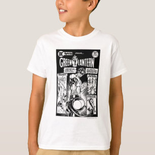 T-shirt Lanterne verte - comique, noir ombragés par vert