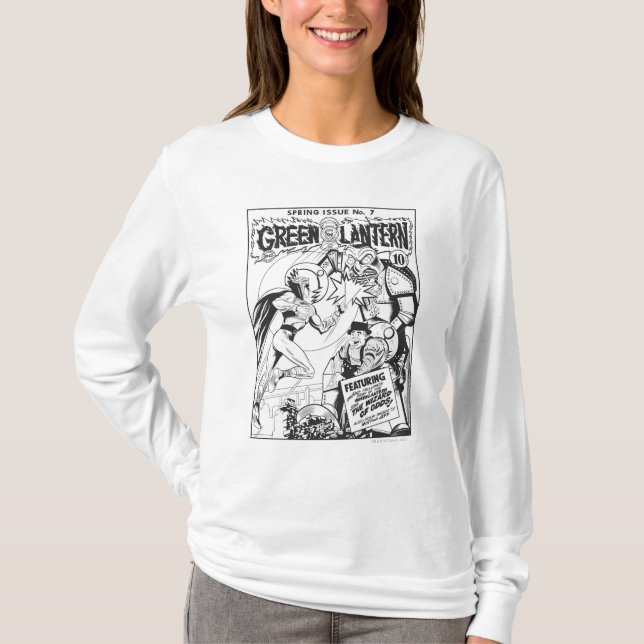 T-shirt Lanterne verte contre l'Assistant des Odds, Noir e (Devant)