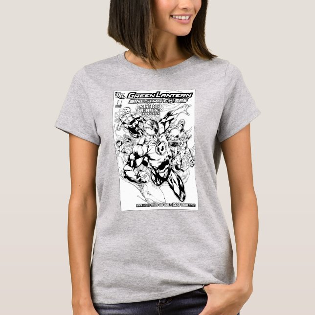 T-shirt Lanterne verte - Couverture secrète des fichiers e (Devant)
