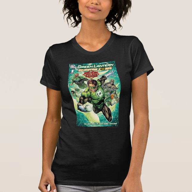 T-shirt Lanterne verte - Couverture secrète des fichiers e (Devant)