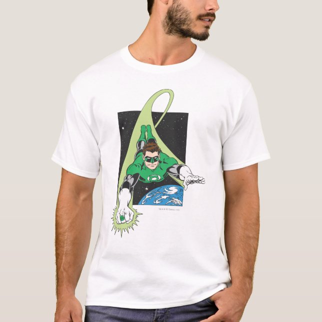 T-shirt Lanterne verte dans l'espace (Devant)