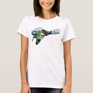 T-shirt Lanterne Verte - Entièrement Rendu, Volant À Droit
