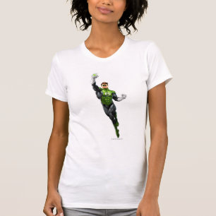 T-shirt Lanterne Verte - Entièrement Rendu, Volant Vers Le