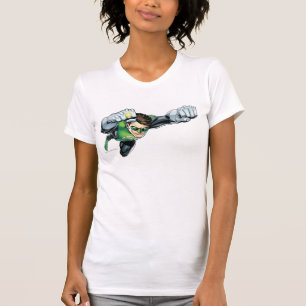 T-shirt Lanterne verte - entièrement rendue, volant juste