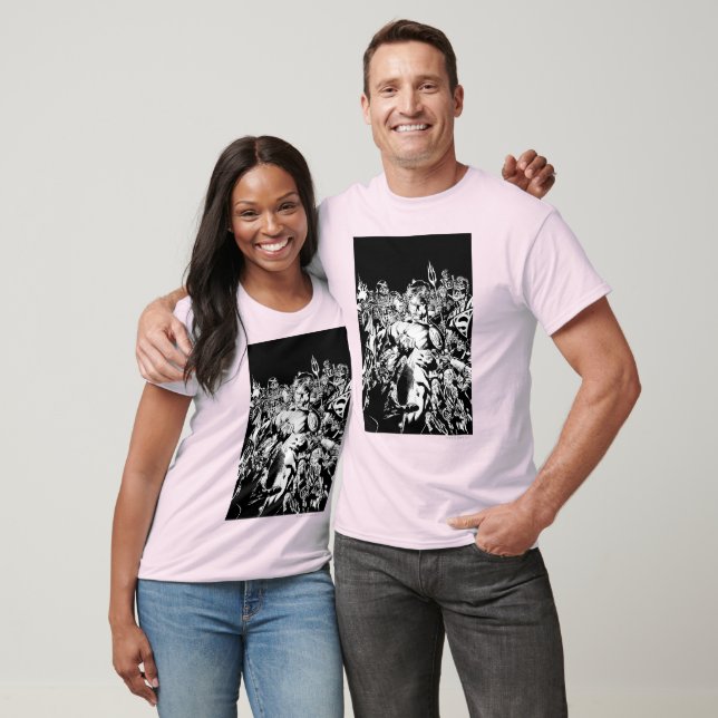 T-shirt Lanterne verte entourée (Unisexe)