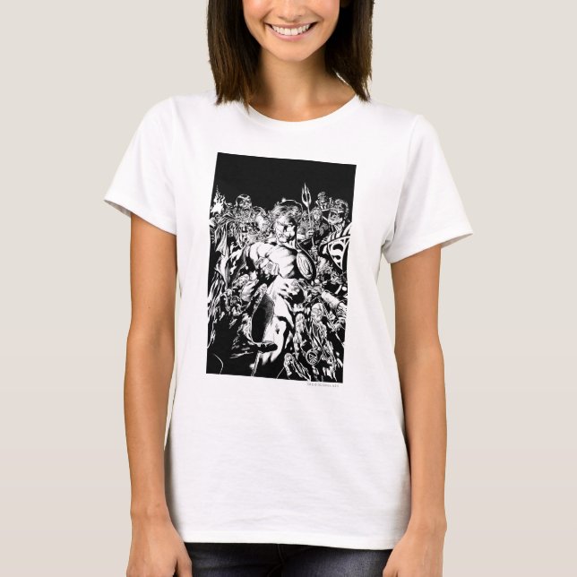 T-shirt Lanterne verte entourée (Devant)