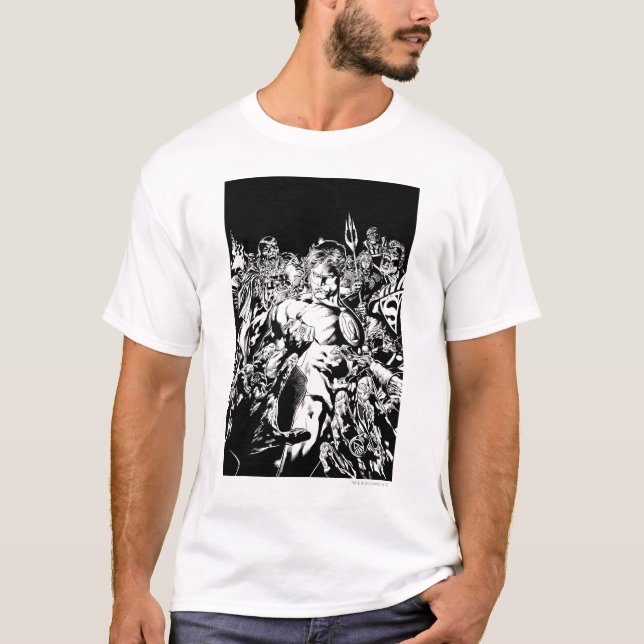 T-shirt Lanterne verte entourée (Devant)