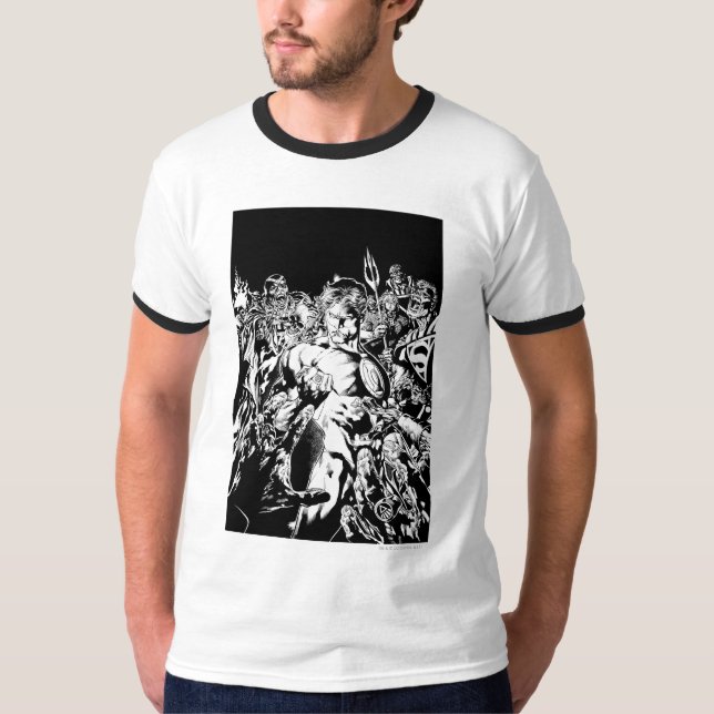 T-shirt Lanterne verte entourée (Devant)