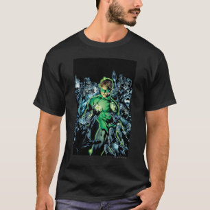 T-shirt Lanterne verte entourée - couleur