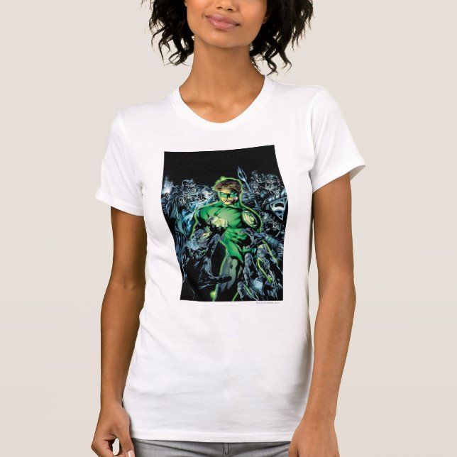 T-shirt Lanterne verte entourée - Couleur (Devant)