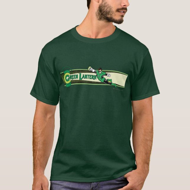 T-shirt Lanterne verte et logo (Devant)
