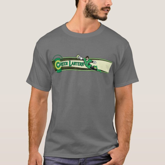 T-shirt Lanterne verte et logo (Devant)