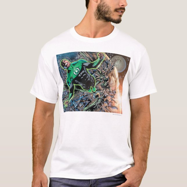 T-shirt Lanterne verte et lune (Devant)