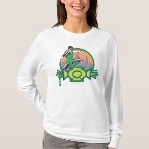 T-shirt Lanterne verte et paysage urbain