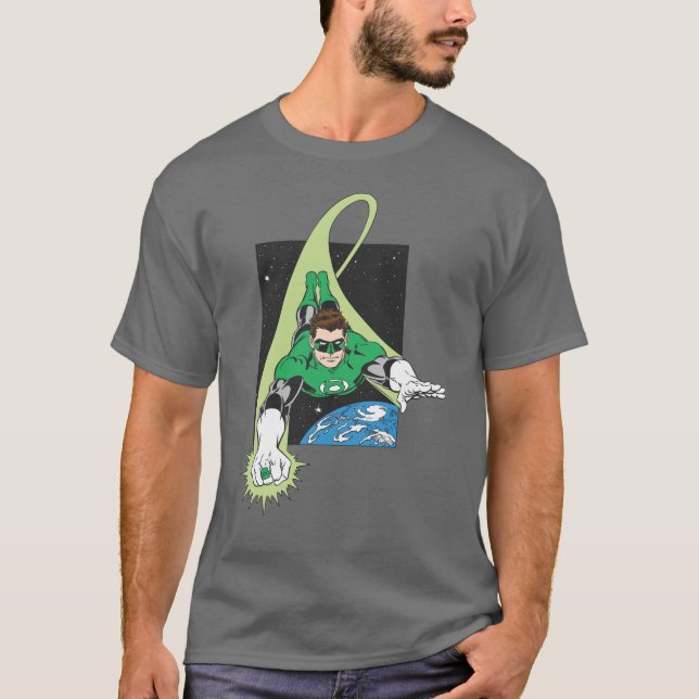 T-shirt Lanterne verte et Terre (Devant)