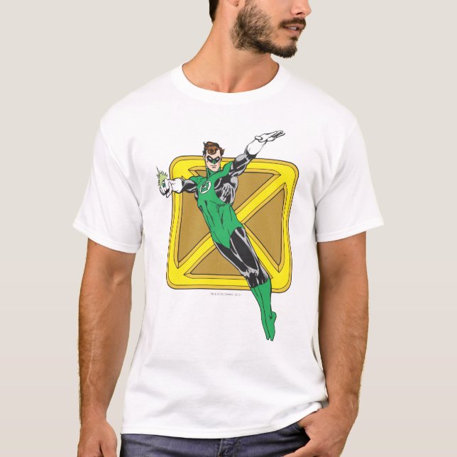 T-shirt Lanterne Verte Étend Les Armoiries (Devant)