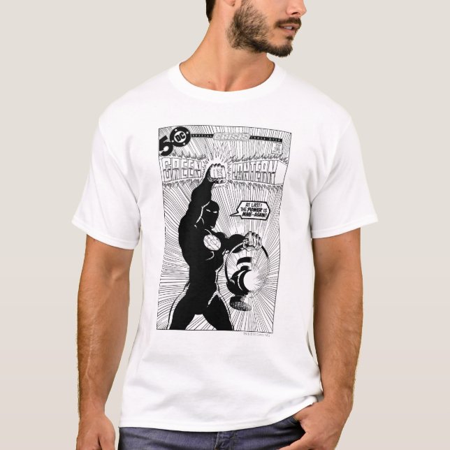 T-shirt Lanterne verte - Lanterne brillante, noire et blan (Devant)