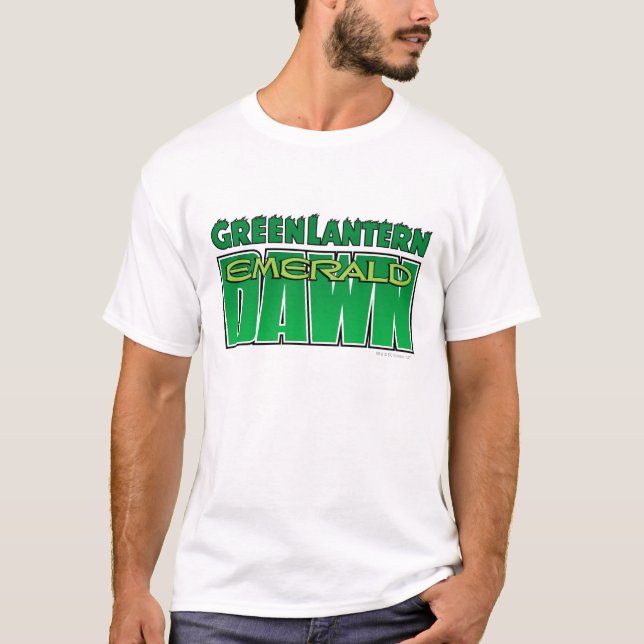 T-shirt Lanterne verte - logo Emerald Dawn (Devant)