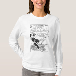 T-shirt Lanterne Verte - missile Runaway, noir et blanc