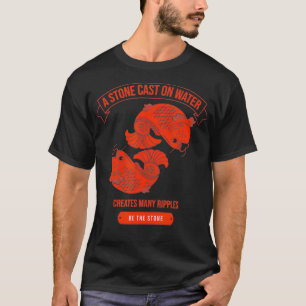 T-shirt Lanternes de poissons Koi chinois rouge Sagesse as