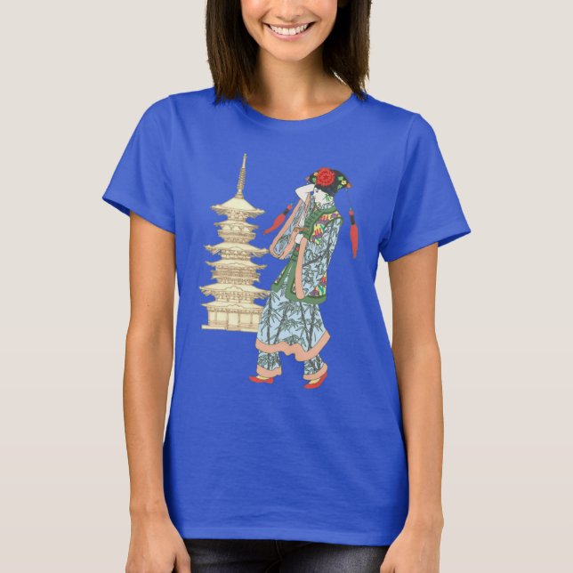 T-shirt lanternes et pagodas (Devant)