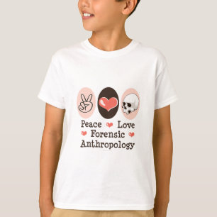 T-shirt L'anthropologie légale d'amour de paix badine le