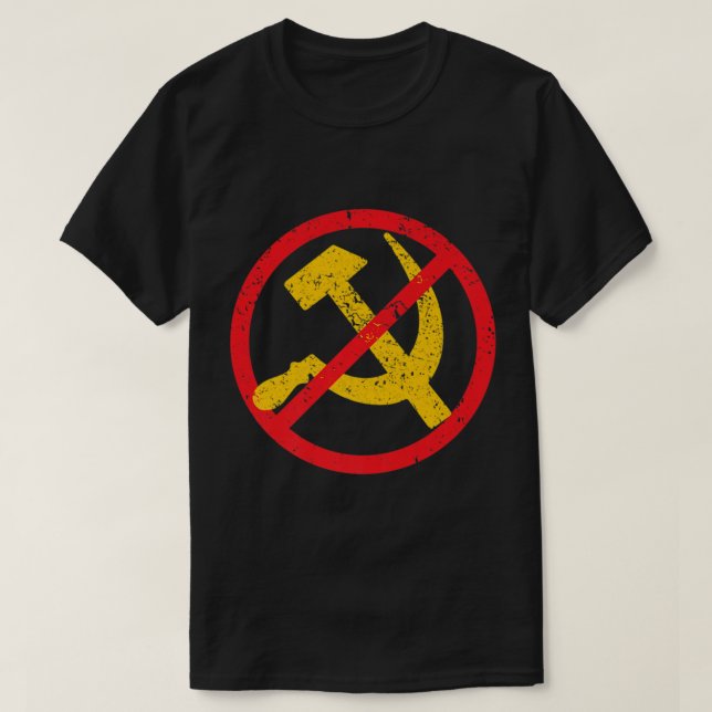 T-shirt L'anti-communisme soit gentil, ne sois pas la Répu (Design devant)
