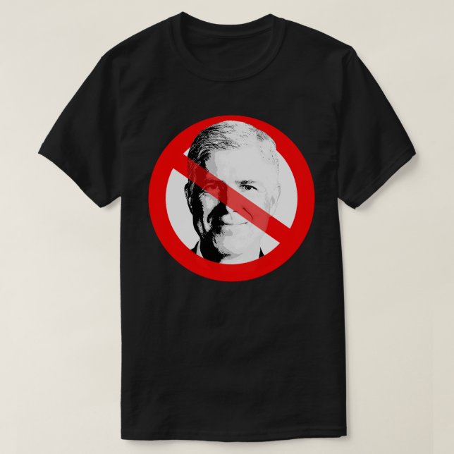 T-shirt L'Anti-Justice Neil Gorsuch A Franchi Le Visage (Design devant)