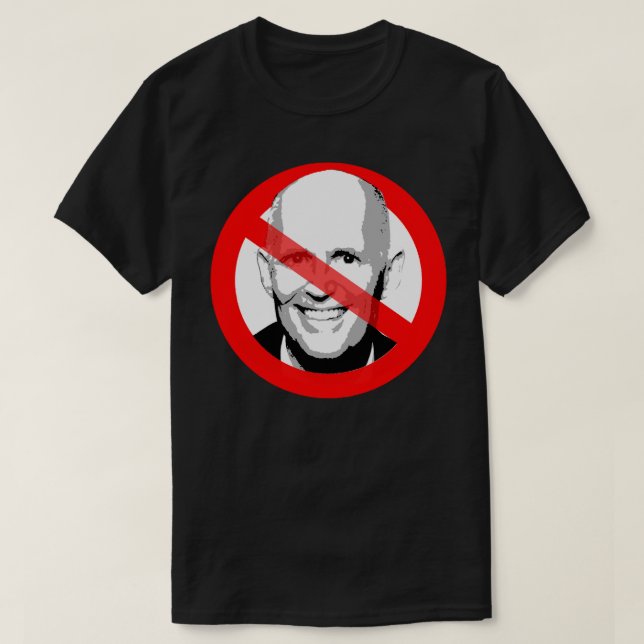 T-shirt L'Anti-Rick Scott A Traversé La Face (Design devant)