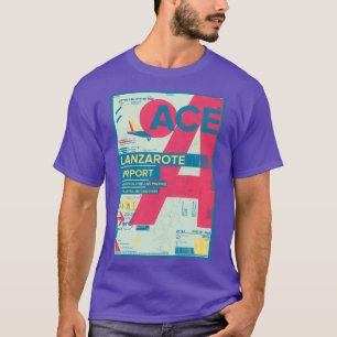T-shirt Lanzarote Canaries Espagne Aéroport Voyage Desi