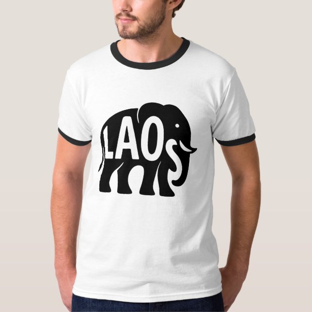 T-shirt lao éléphant (Devant)