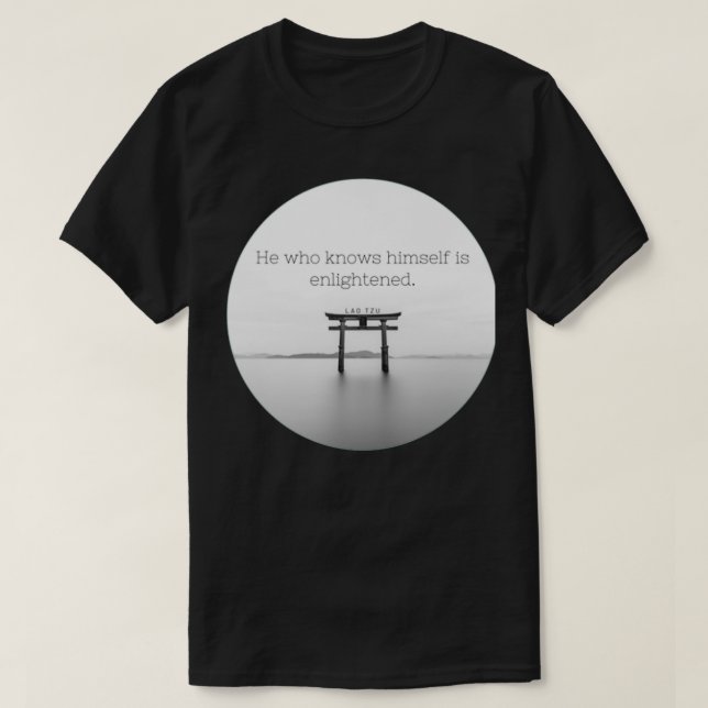 T-shirt lao tzu zen quote (Design devant)