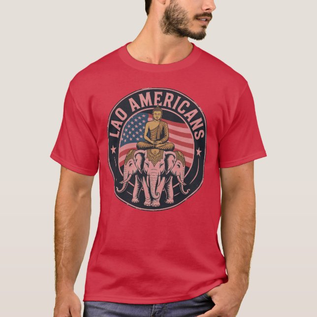 T-shirt Laos : LAO AM BOUDDHA (Devant)