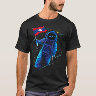 T-shirt Laos Patrimoine Astronaut Laotien Lune