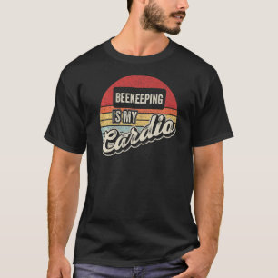 T-shirt L'apiculture est mon Cardio Vintage Retro apiculte