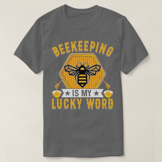 T-shirt L'apiculture est mon mot de chance (Design devant)