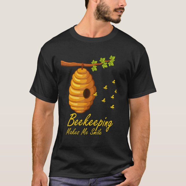 T-shirt L'apiculture Me Fait Sourire Rucher Faune (Devant)