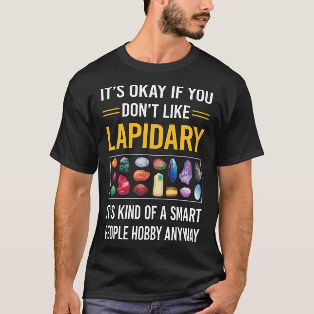 T-shirt Lapidariste Lapidaire Smart People (Devant)