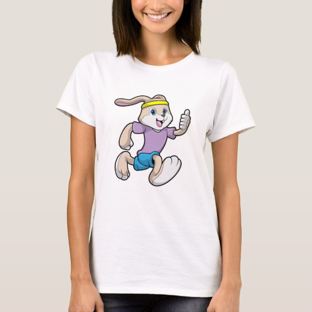 T-shirt Lapin à Jogging avec bandeau (Devant)
