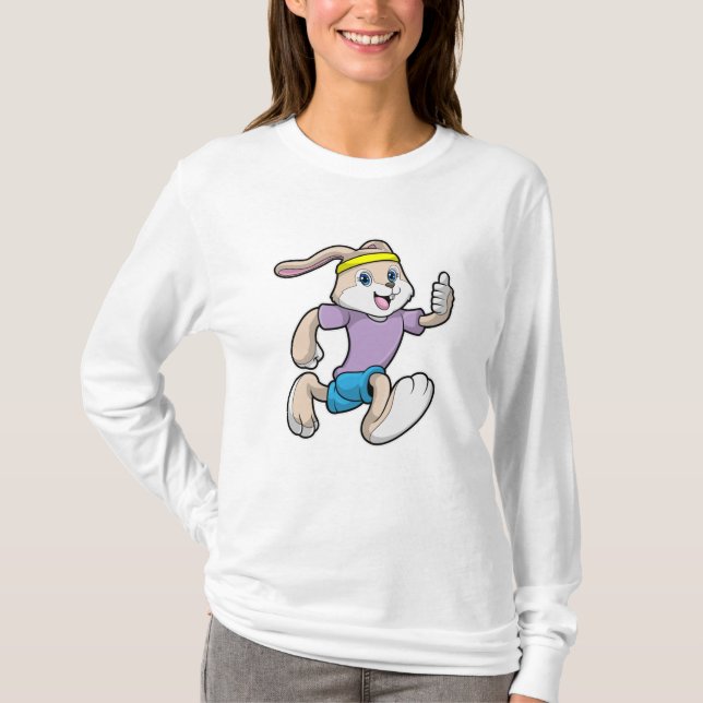 T-shirt Lapin à Jogging avec bandeau (Devant)