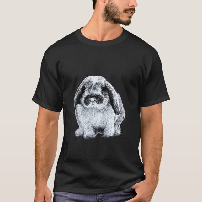 T-shirt Lapin à oreilles tombantes (Devant)