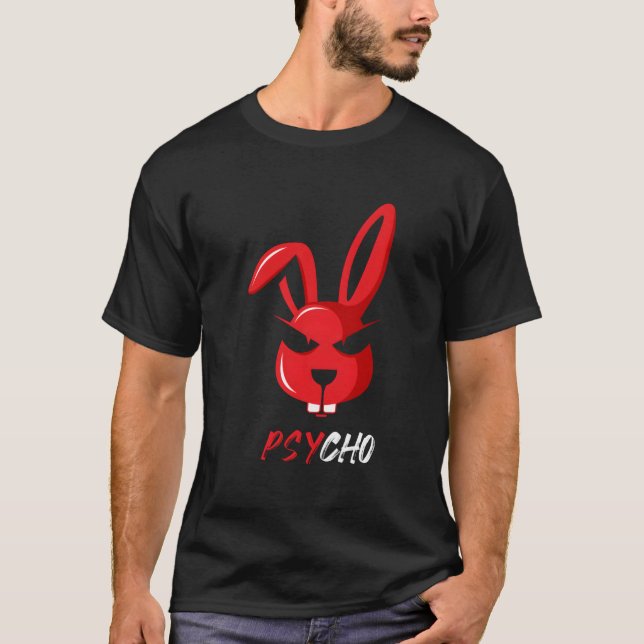 T-shirt Lapin adorable psycho drôle (Devant)
